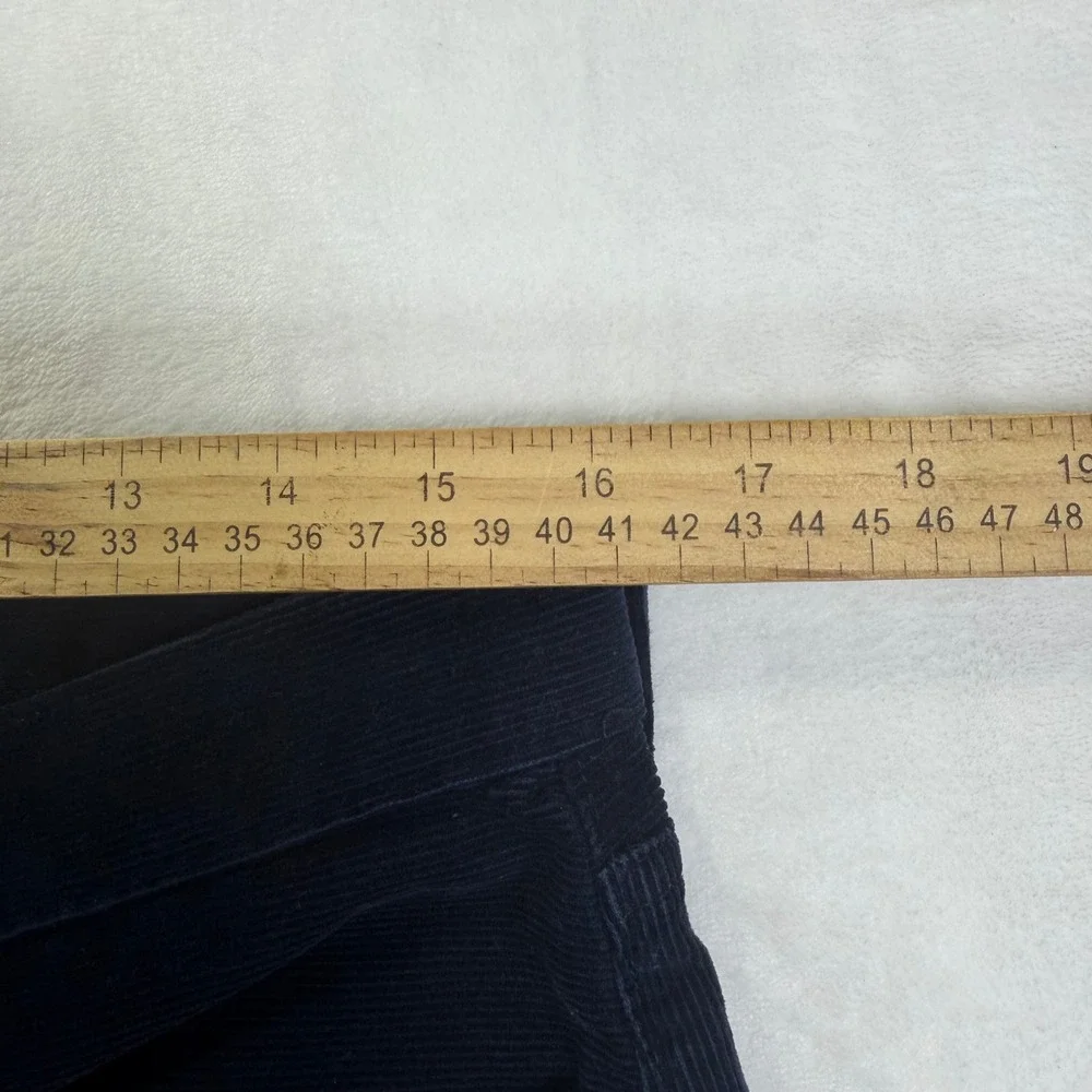 Lands End Mens Corduroy Pant Navy Blue 32x30 Straight Leg Traditional Fit Preppy